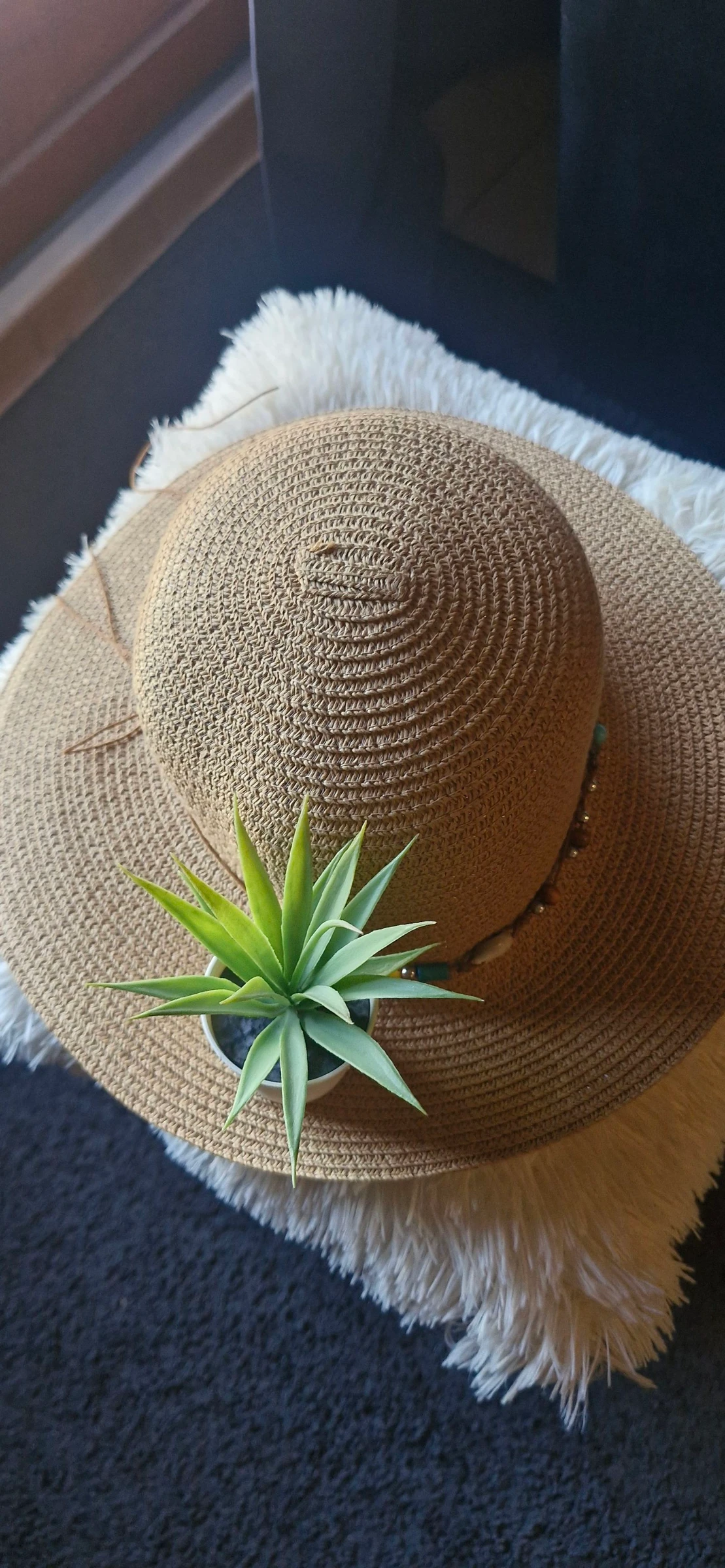 Chapéu de palha estilo Boho / Boné de verão - Tamanho 57 – photo 3